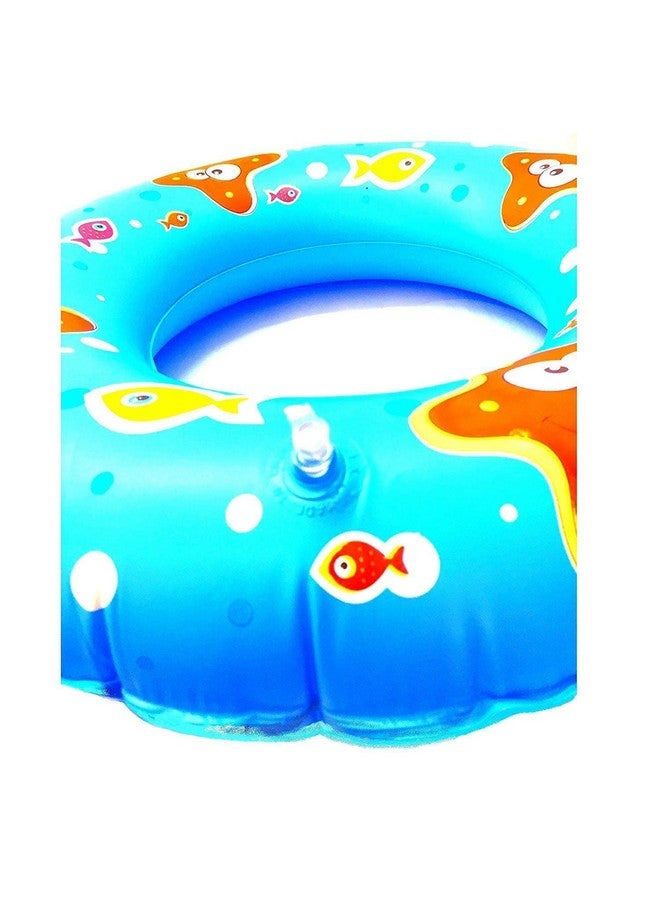 إيزي شوبي EASY SHOPE Swimming air حلقة سباحة قابلة للنفخ بطبعة كرتونية متعددة، أنبوب عائم قابل للنفخ لحمام السباحة/الشاطئ للأعمار من 3 إلى 10 سنوات (70 سم) - Image 2