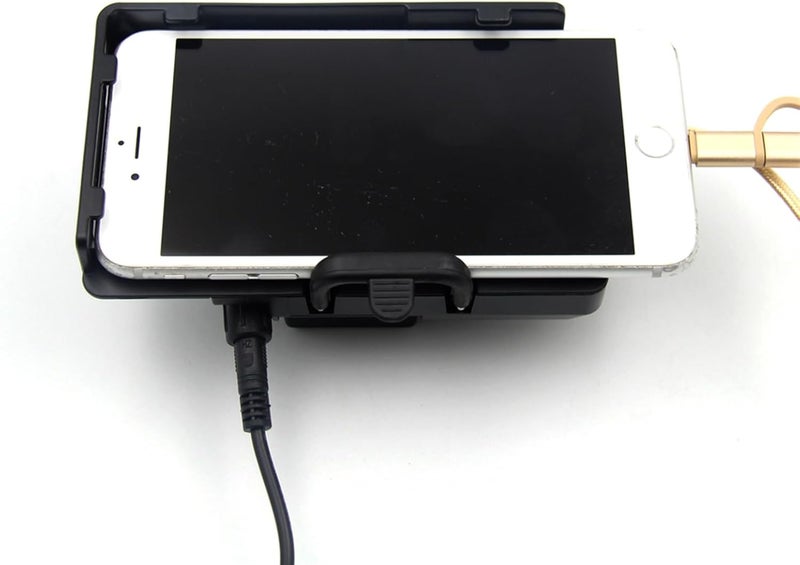 QASULER Motorcycle GPS Navigator Mount with USB Charger - Image 5