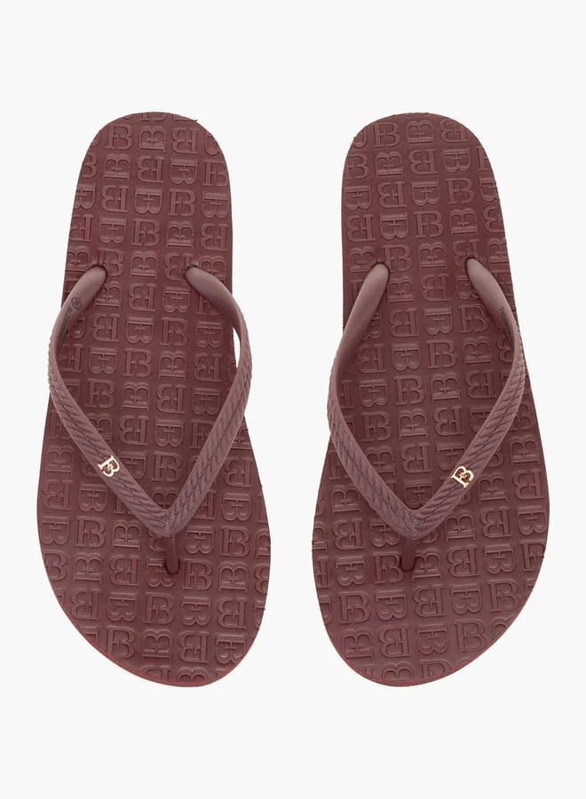 Flora Bella By Shoexpress Women Monogram Detail Flip Flops