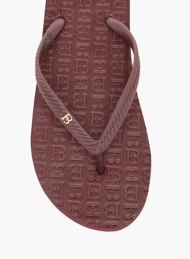 Flora Bella By Shoexpress Women Monogram Detail Flip Flops