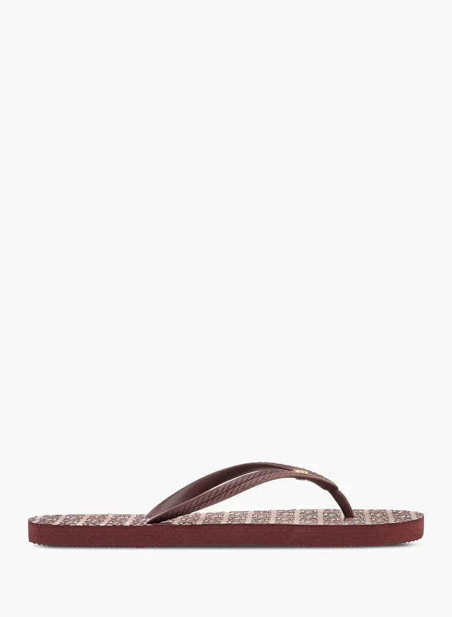 Flora Bella By Shoexpress Women Monogram Detail Flip Flops