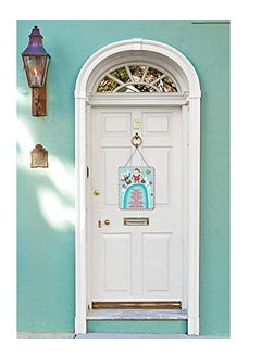 Paper Plane Design PAPER PLANE DESIGN Christmas Wooden Door Wall Hanging Ornaments (Multicolour)  - Image 3