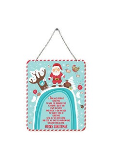 Paper Plane Design PAPER PLANE DESIGN Christmas Wooden Door Wall Hanging Ornaments (Multicolour)  - Image 1