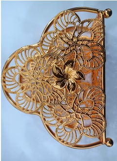 Generic Gold Steel Iron Artistic Design Tissue Holder, Desktop Paper Towel Dispenser  - Image 1