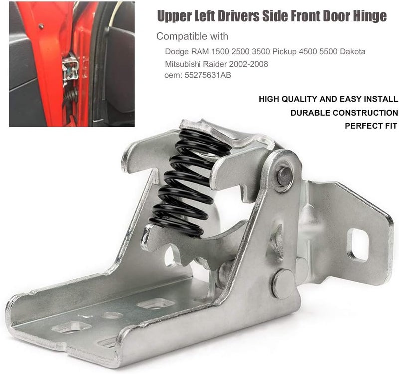 Gagsu Front Left Driver Side Upper Door Hinge for Dodge RAM and Mitsubishi Raider - Image 2