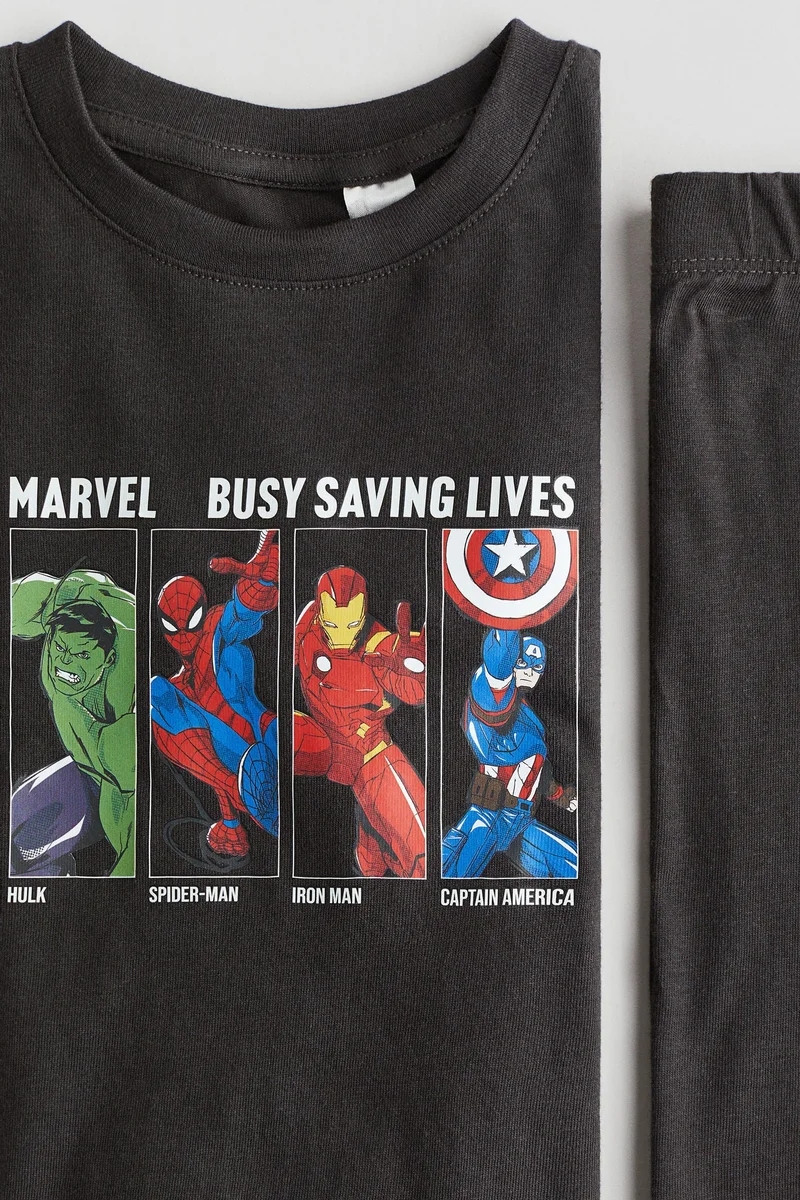 H&M Printed cotton jersey pyjamas