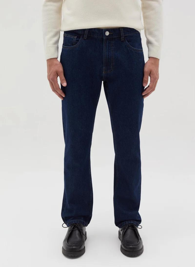 او في اس Regular-fit jeans with five pockets