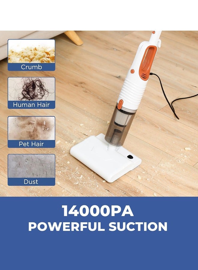 general Vacuum Cleaner 8 in 1 Corded Stick Wet & Dry Vacuum Cleaner 14KPa Powerful Suction with 400W Motor, 5M Long Cord Light Weight Electric Vacuum Cleaner for Home Hard Floor & Carpet with Strong Mites Removal Machine - Image 2