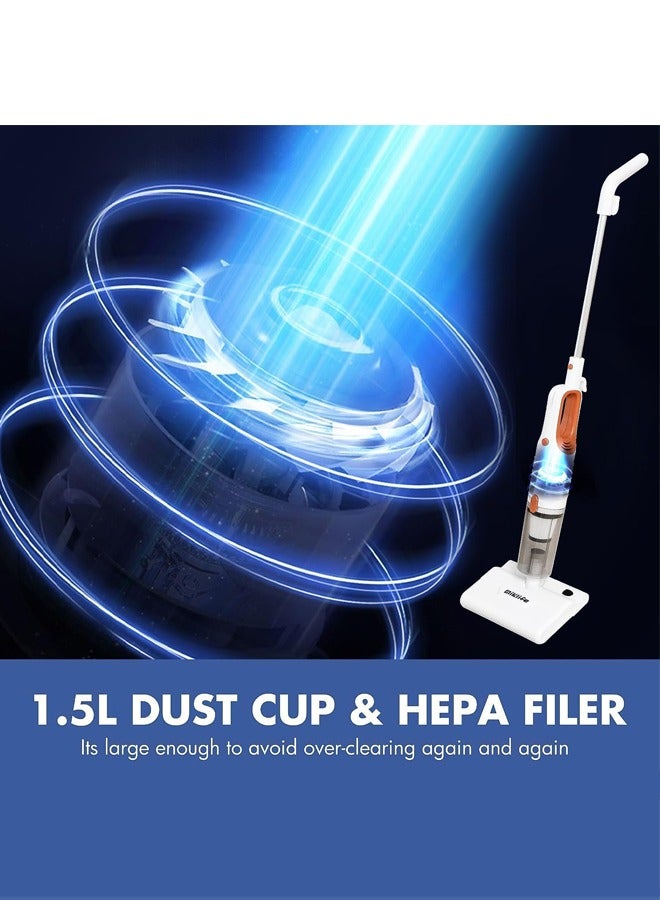 general Vacuum Cleaner 8 in 1 Corded Stick Wet & Dry Vacuum Cleaner 14KPa Powerful Suction with 400W Motor, 5M Long Cord Light Weight Electric Vacuum Cleaner for Home Hard Floor & Carpet with Strong Mites Removal Machine - Image 5