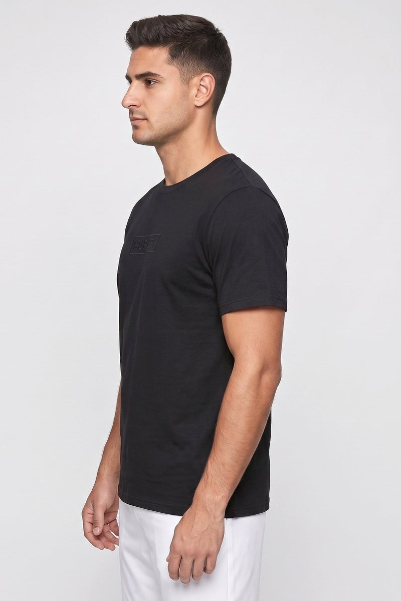Hurley Men Sportswear Fit Short Sleeve Outdoor T-Shirt, Black - Image 3