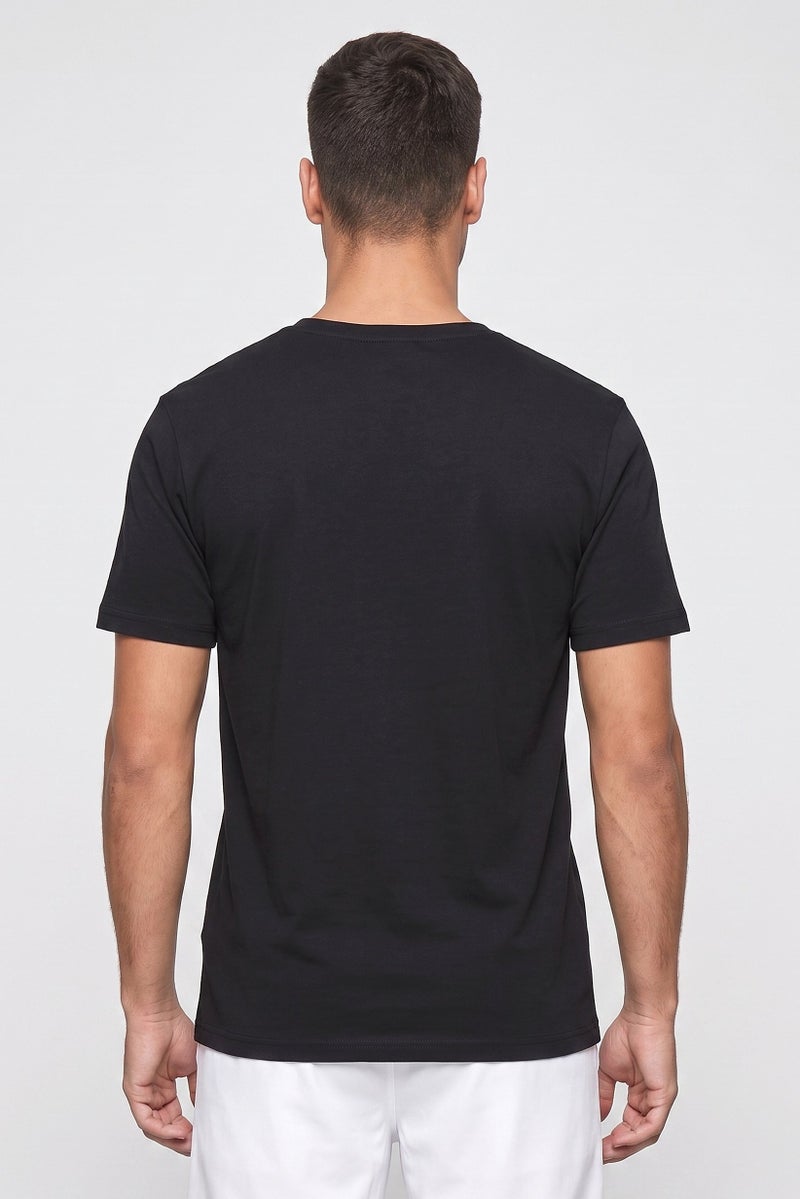 Hurley Men Sportswear Fit Short Sleeve Outdoor T-Shirt, Black - Image 4