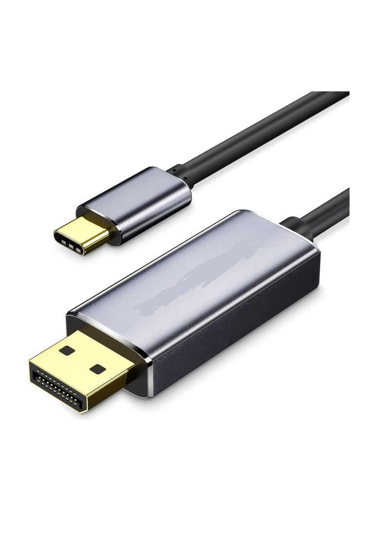 Generic - USB C to DisplayPort Cable 4K@60Hz, 2K@165Hz Thunderbolt 3/4 DP Cable, USB C 3.1 Type-C to Display Port Cable for MacBook Pro/Air, iPad Pro, iMac,... - Image 1