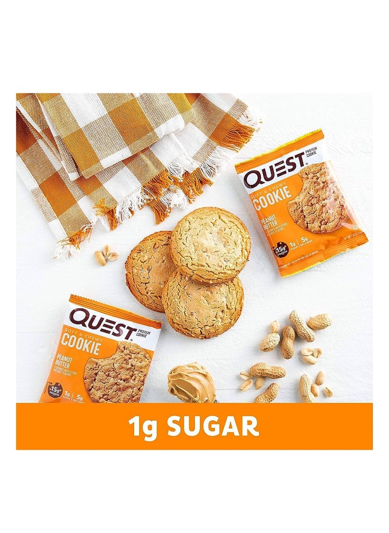 Quest Quest Nutrition Peanut Butter Protein Cookie, High Protein, Low Carb, 12 Count  - Image 4