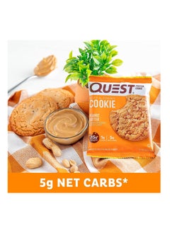 Quest Quest Nutrition Peanut Butter Protein Cookie, High Protein, Low Carb, 12 Count  - Image 5