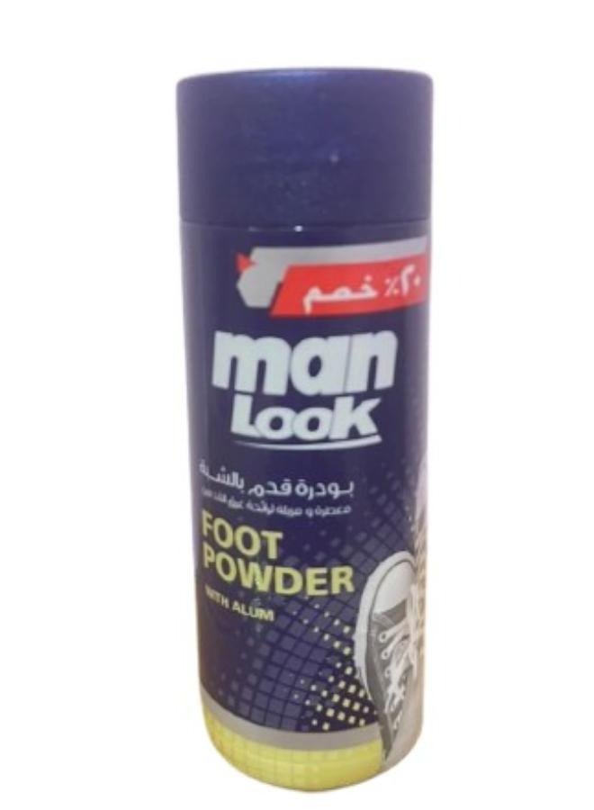 Man look 2-Piece Set Foot Powder with Alum 2X50 gm - Image 2
