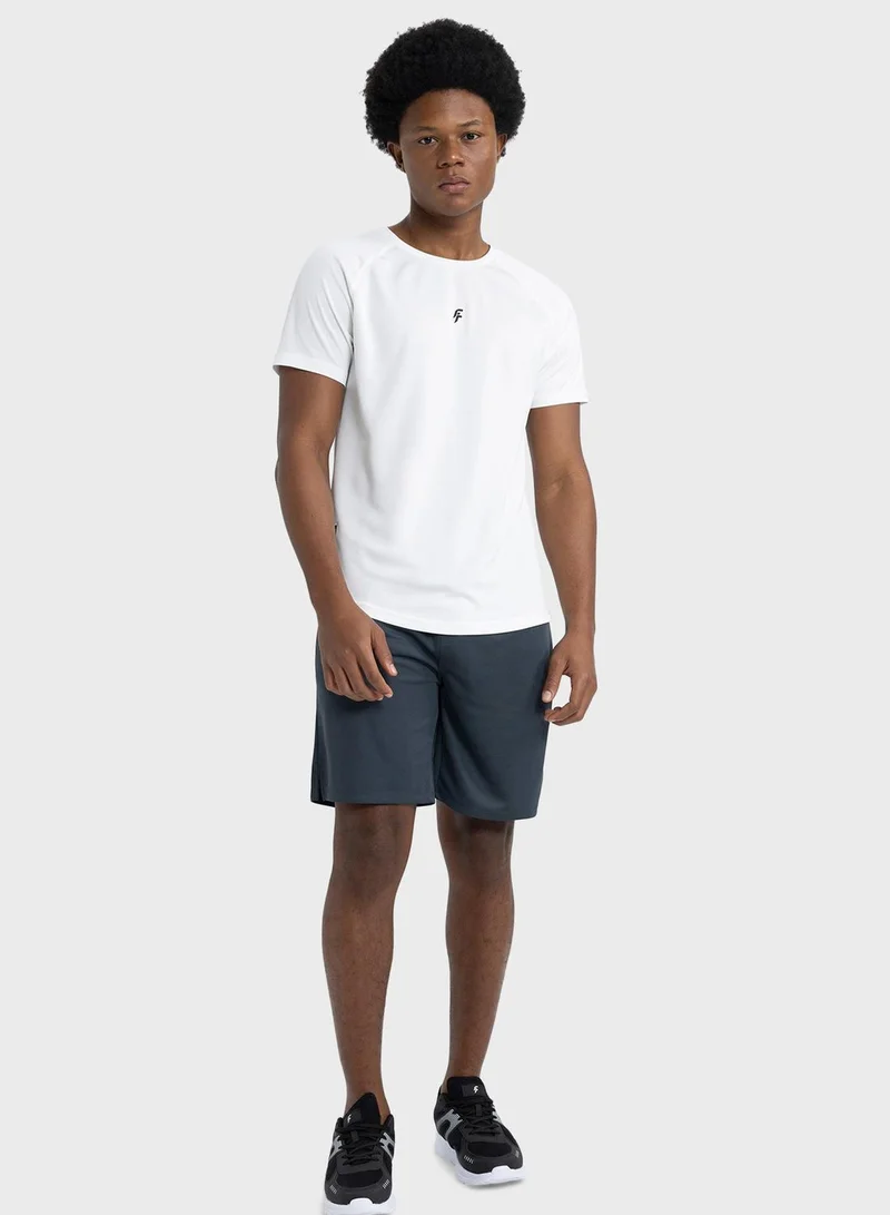 DeFacto Defactofit Slim Fit Crew Neck Printed Sports T-Shi