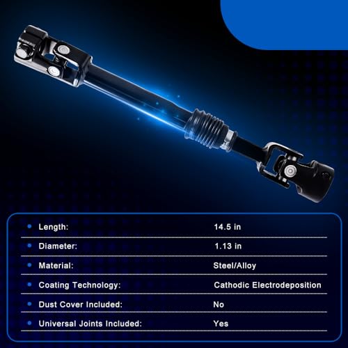 VORGENS 425-289 Steering Shaft Lower Intermediate, Steering Column Shaft Compatible with Jeep Wrangler 2007-2019 Wrangler JK 2018 - Image 5