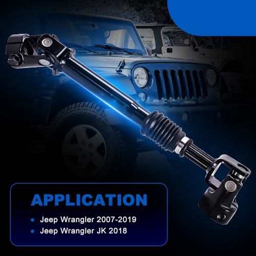 VORGENS 425-289 Steering Shaft Lower Intermediate, Steering Column Shaft Compatible with Jeep Wrangler 2007-2019 Wrangler JK 2018 - Image 2