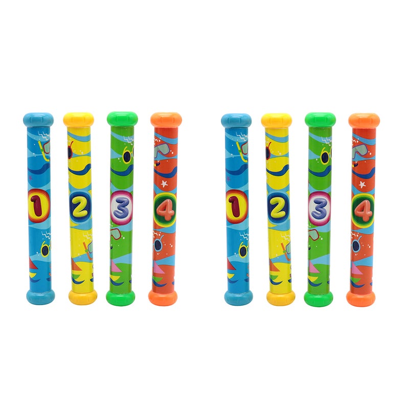 2 Sets Cartoon Number Diving Sticks Toy Diving Pool Toys Underwater Diving Toys - Image 5