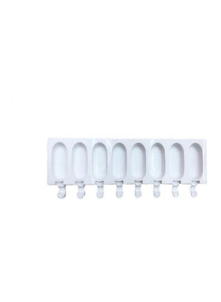 8 Cavity Ice Cream Mold Makers Silicone Thick material DIY Molds Ice Cube Moulds Dessert Molds Tray With Popsicle White - pzsku/Z60A2495DE5CCC37BE03BZ/45/1744586083/deae7d5c-0dce-4626-a5ab-945731bab21e