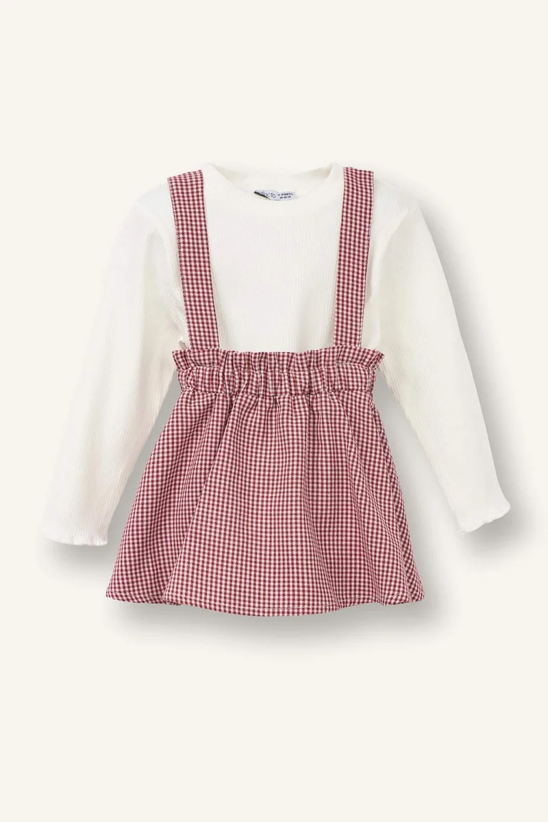 ديفاكتو Baby Girl Muslin T-Shirt and Skirt 2 Piece Set