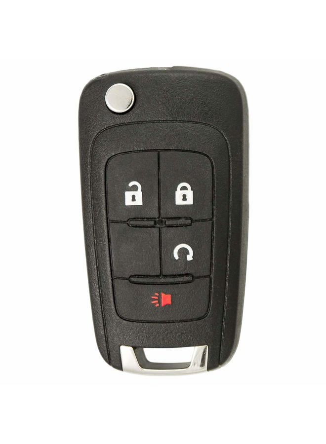 Keyless2Go Replacement Keyless Remote 4 Button Flip Car Key Fob For OHT01060512 - Image 1