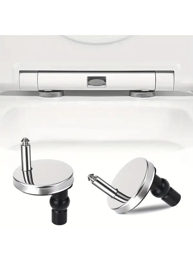 قطعتان مجموعة مفصلات مقعد المرحاض المتينة آلية الإطلاق السريع سهلة التركيب - Image 3