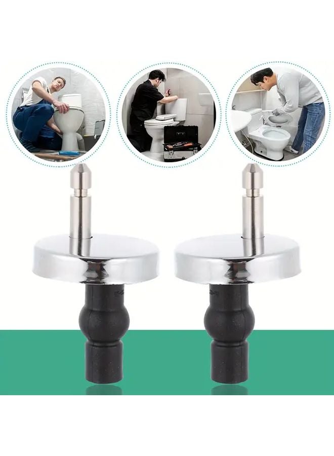 قطعتان مجموعة مفصلات مقعد المرحاض المتينة آلية الإطلاق السريع سهلة التركيب - Image 2