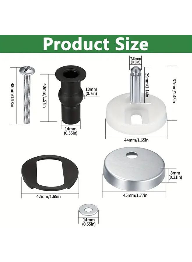 قطعتان مجموعة مفصلات مقعد المرحاض المتينة آلية الإطلاق السريع سهلة التركيب - Image 4