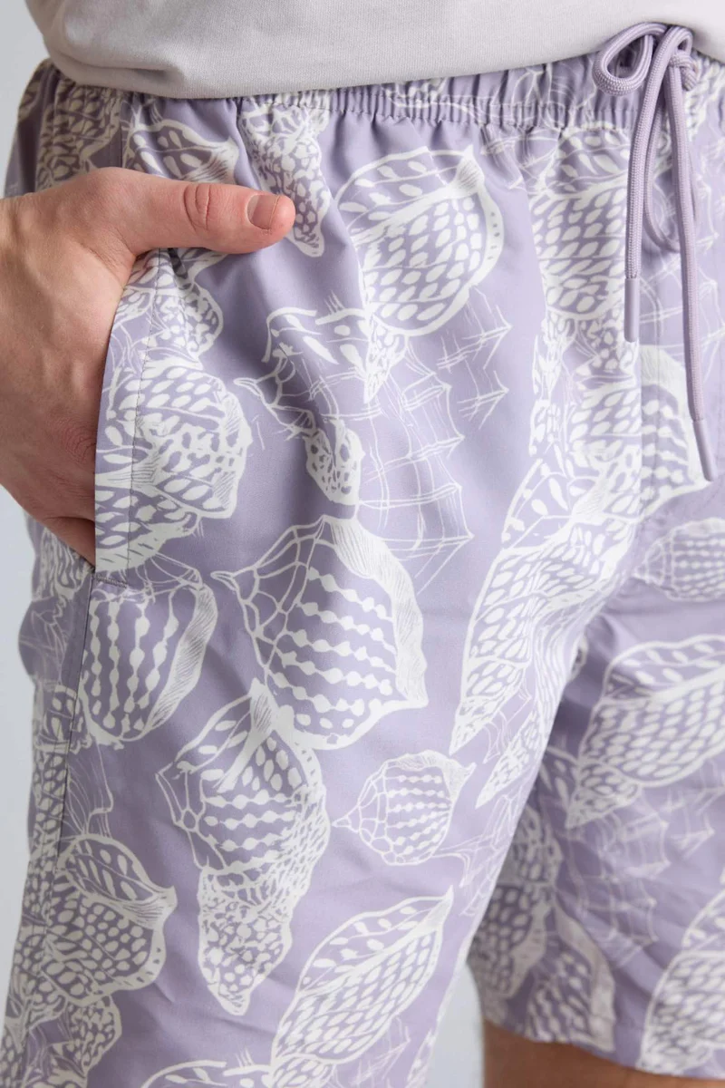 Defacto  Regular Fit Printed Mesh Lined Swim Shorts for Men | Best Price UAE