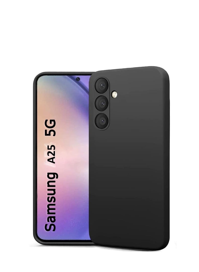 general Case Compatible with Samsung Galaxy A25 5G case, Ultra Slim Shockproof Silicone Phone Case with CAMERA Protection Cover Compatible with Galaxy A25 5G Protective Case Black - Image 1