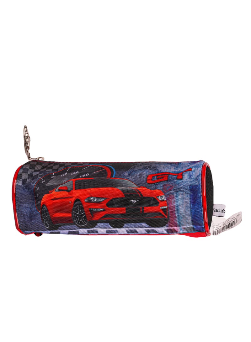 Rainbow max Mustang  Printed Round Pencil Case