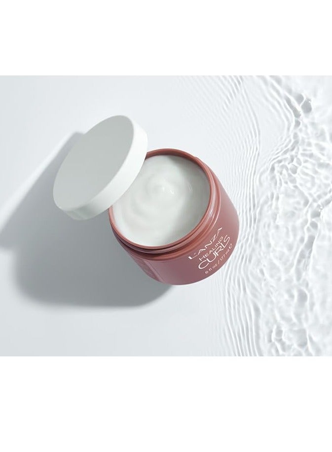 L'ANZA Healing Curls Curl Restore Moisture Treatment - Intensely Moisturizing Leave-In Curl Defining Cream for Taming Frizz and Protection from Heat with Sulphate Free, Paraben Free Formula (6 Fl Oz) - Image 4