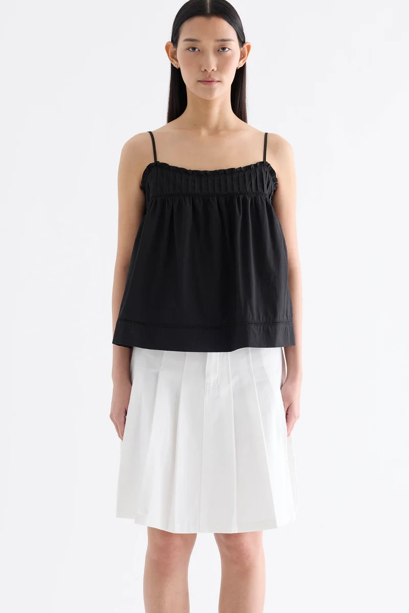 The Editor's Market Heidi Pin Tuck Empire Top