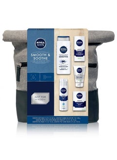 NIVEA Men Dapper Duffel Gift Set - 5 Piece Collection Of On-The-Go Grooming Needs with Travel Bag Included
