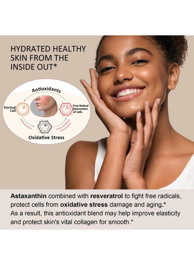 EnvyDeal Sugar-Free Astaxanthin 24mg Gummies with Resveratrol, Vitamin B1, Coconut Oil - Powerful Antioxidants Supplement for Men & Women Healthy Aging, Skin, Eyes, Joints, Immune - Vegan, Non-GMO 120 Servings - Image 3