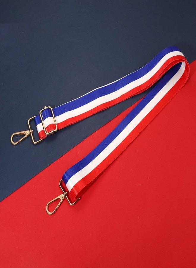سيالكسهيني حزام حقيبة يد بديل من CEALXHENY USA باللون الأحمر والأبيض والأزرق، حزام حقيبة كروسبودي مزين بنجوم، أحزمة حقائب كتف، إكسسوارات وملابس خاصة بيوم الاستقلال (النمط F) - Image 3