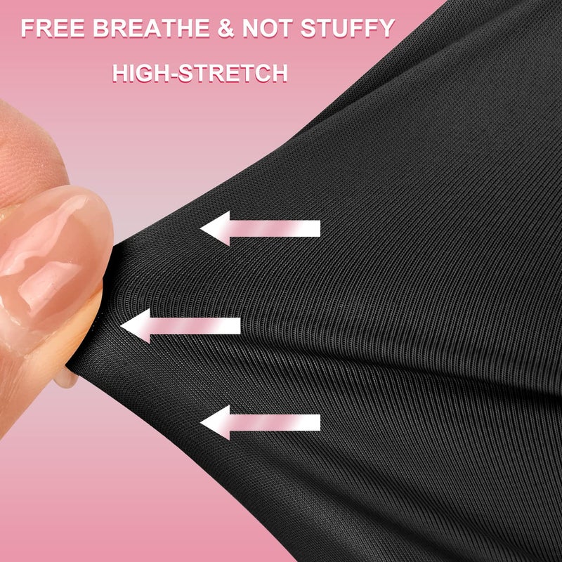 MEKK UV Gloves for Nails, Extra Length UPF99+ UV Protection Gloves for Gel Nails,Professional Manicure Gloves for Skin Care & Nail Art -Black - Image 4