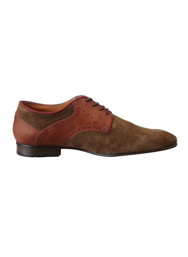 RUOSH Mens Oxford Derby Lace up Comfort Leather Work Office Formal Occasion Party Wear Premium Shoes