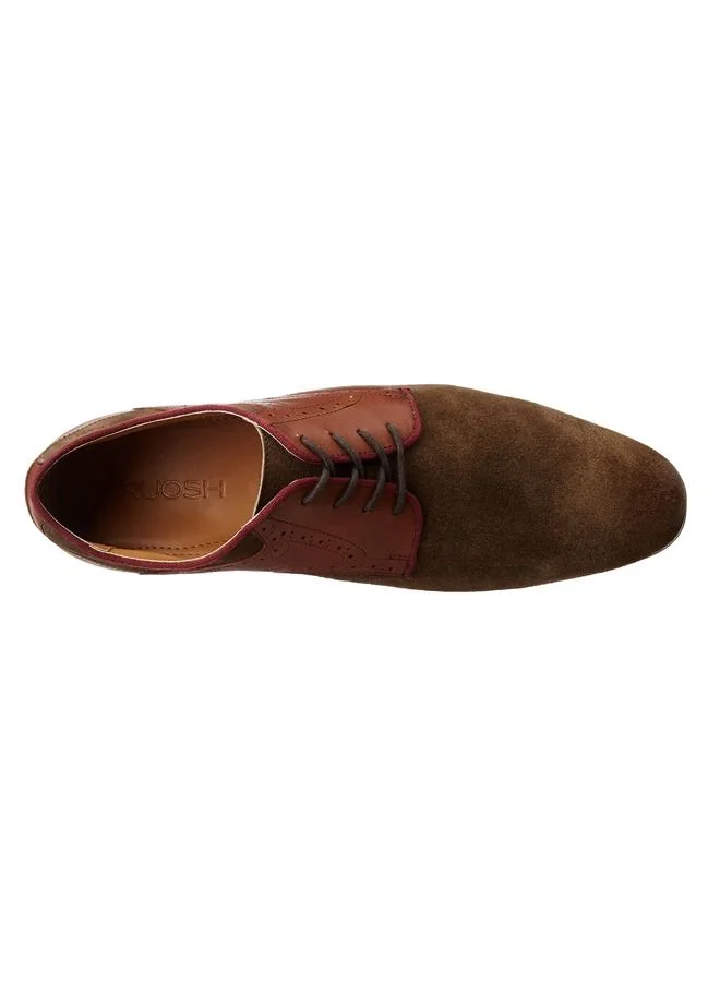 RUOSH Mens Oxford Derby Lace up Comfort Leather Work Office Formal Occasion Party Wear Premium Shoes