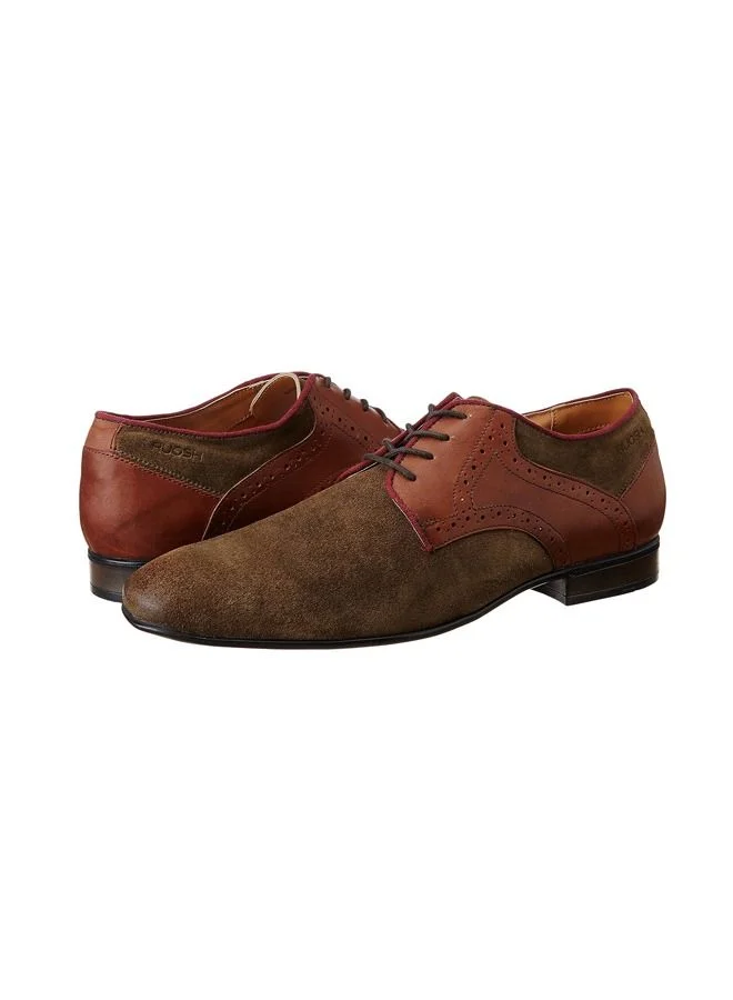 RUOSH Mens Oxford Derby Lace up Comfort Leather Work Office Formal Occasion Party Wear Premium Shoes