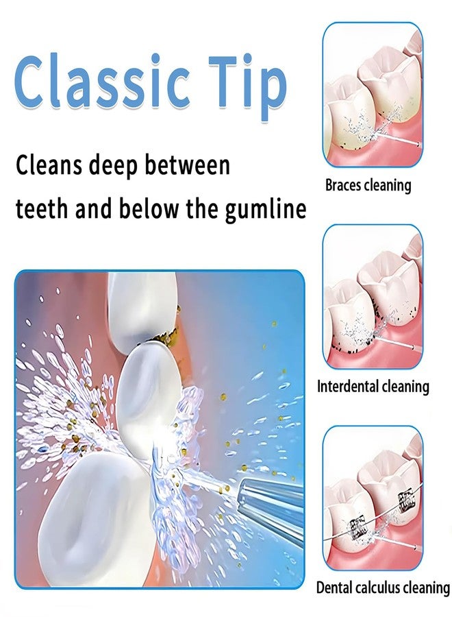 Qivorimith Replacement Heads for Waterpik Water Flosser,Replacement Tips for Waterpik(2 Classic Jet Tips - Image 2
