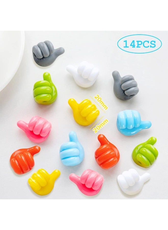 Generic Multi-purpose Organizer and Holder for Cables, Keys, Chargers, and Earphones – Hand-Shaped Self-Adhesive Clip for Home & Office – 10 Pieces, Multicolor - Image 3