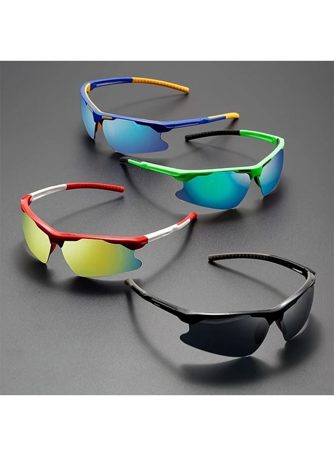 Green Frame Green Coating Non Prescription Eyewear For Men And Women Stylish Everyday Glasses - Image 3