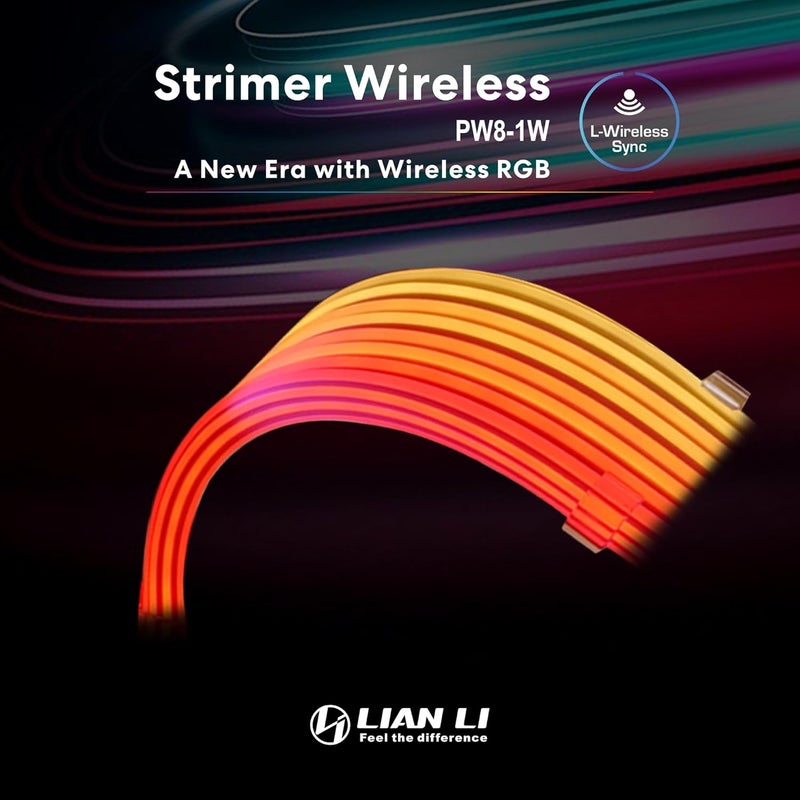 ليان لي سترايمر لاسلكي 8-دبوس (PW8-1W) - كابل تمديد طاقة RGB قابل للعنونة - تحكم لاسلكي بتردد 2.4 جيجاهرتز - وحدة التحكم اللاسلكية غير مرفقة وهي مطلوبة - Image 2