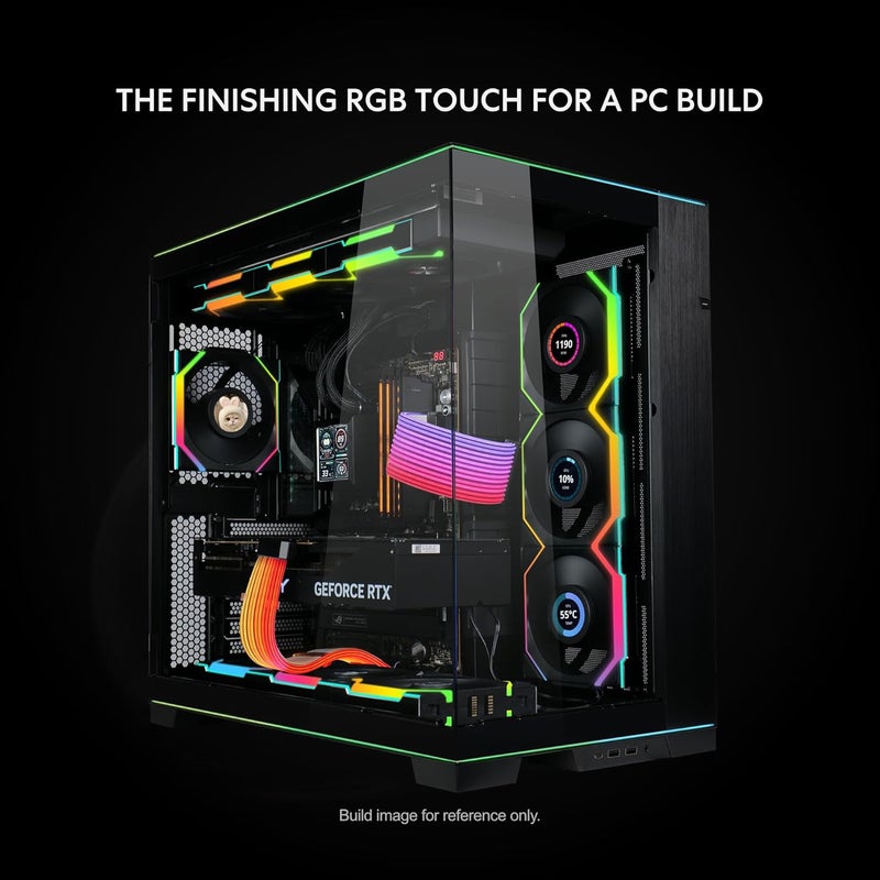 ليان لي سترايمر لاسلكي 8-دبوس (PW8-1W) - كابل تمديد طاقة RGB قابل للعنونة - تحكم لاسلكي بتردد 2.4 جيجاهرتز - وحدة التحكم اللاسلكية غير مرفقة وهي مطلوبة - Image 5