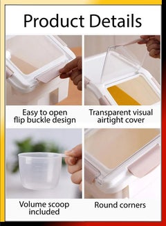 Rice Grains Flour Food Storage Container Pet Dry Food Airtight Organizer  Box