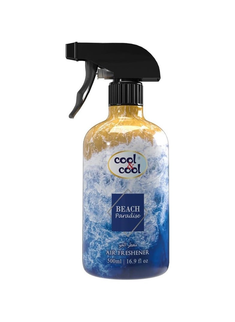 Cool & Cool Beach Paradise Air Freshener Long Lasting Fragrance 500ml  - Image 1