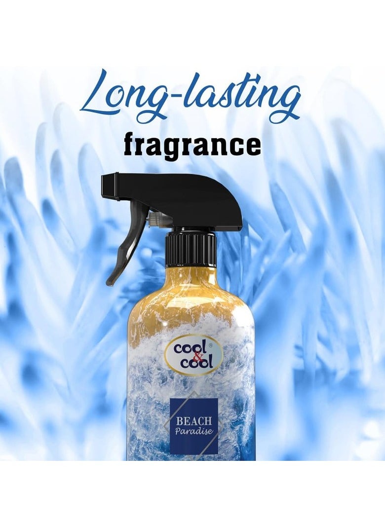 Cool & Cool Beach Paradise Air Freshener Long Lasting Fragrance 500ml  - Image 2