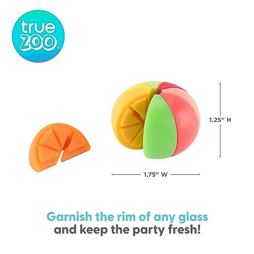 True Zoo TrueZoo Silicone Drink Charms, Identifier for Drinks, Cocktails, Dinner, Birthday, Wedding, Bachelor Bachelorette Party, Holiday, Game Nights, Movie Night, Picnic, Outdoor, Pool Parties, Home Bar - Image 3